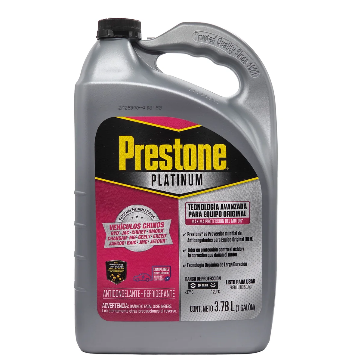 Refrigerante Prestone Rosado para Vehículos Chinos 3.78L