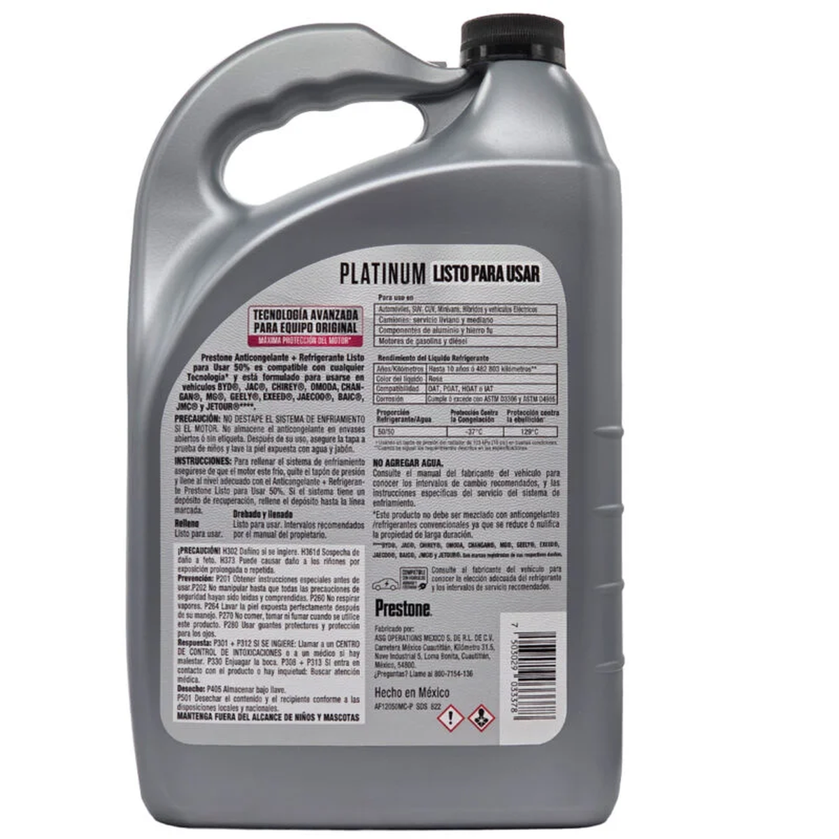 Refrigerante Prestone Rosado para Vehículos Chinos 3.78L